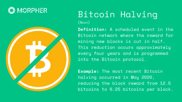 Definición de halving de Bitcoin