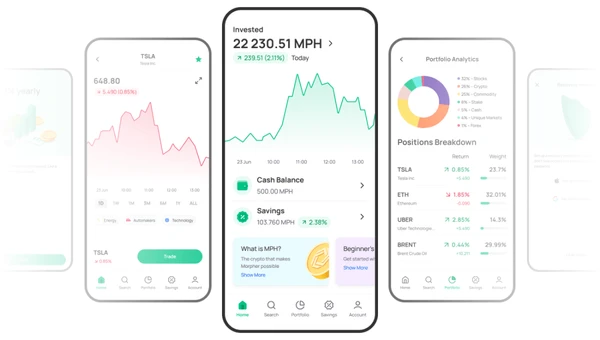 Morpher Mobile App Commodities Trading