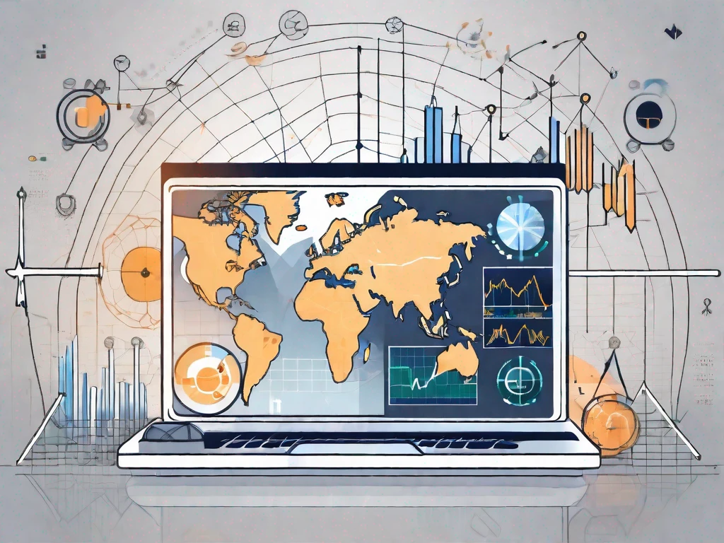 Una plataforma de trading digital en una pantalla de computadora