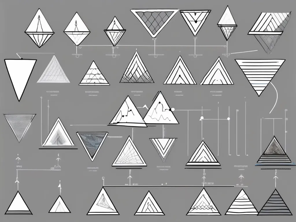 Divers modèles de graphiques tels que les triangles ascendants