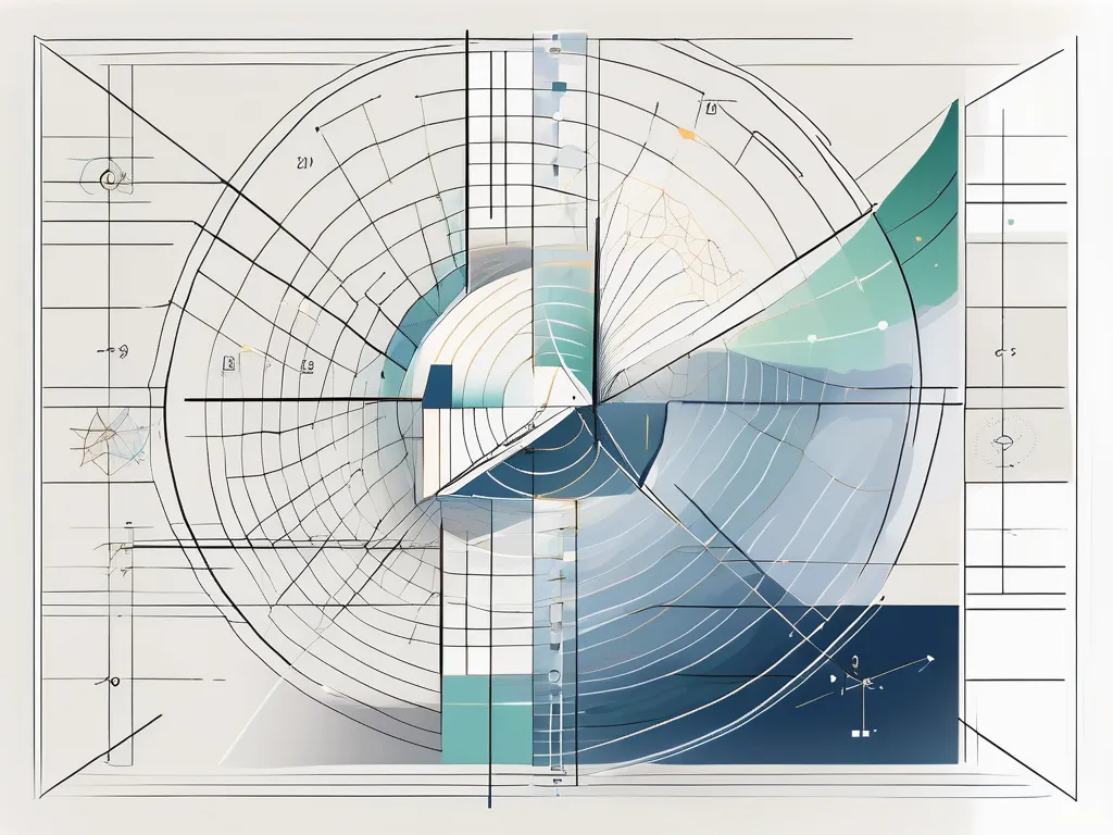 Une représentation abstraite d'un graphique financier