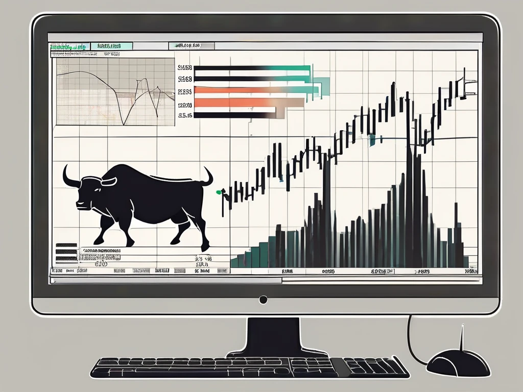 Una pantalla de ordenador mostrando un gráfico MACD (Convergencia y Divergencia de Medias Móviles) con indicadores de trading