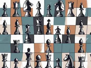 A chess board with different ict tools as chess pieces