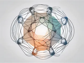 A complex web of interconnected nodes