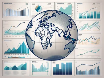 A variety of financial charts and graphs