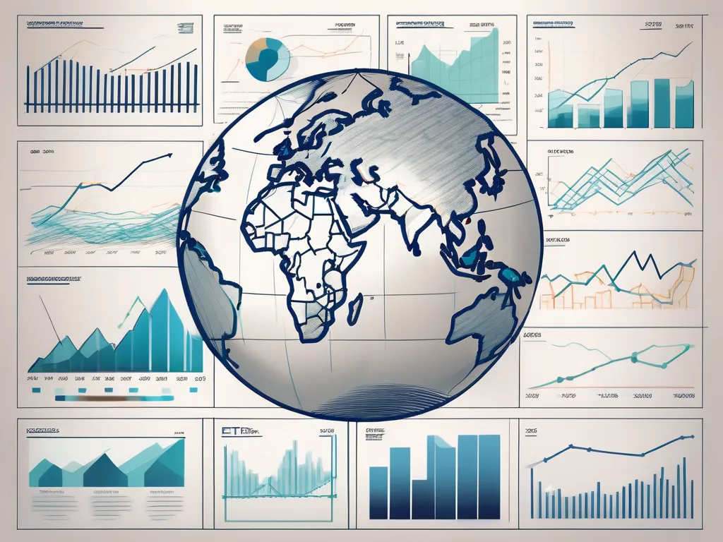 Une variété de graphiques et de diagrammes financiers