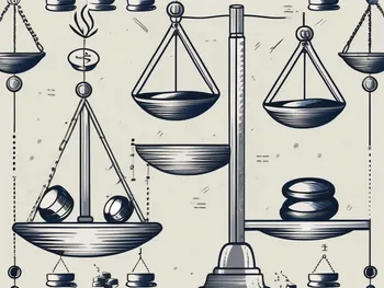 Scales balancing different financial symbols (like dollar signs