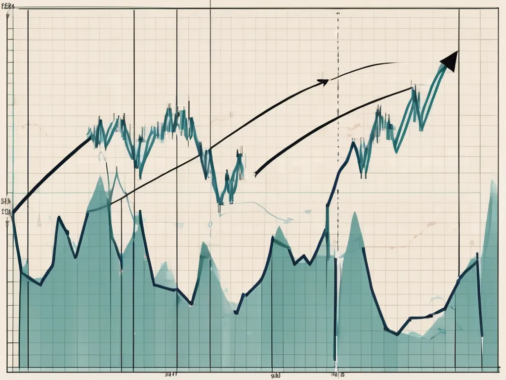 Deux graphiques en ligne intersectant