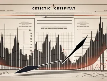 A stock certificate being split into multiple smaller pieces