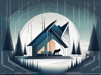 A futuristic digital landscape