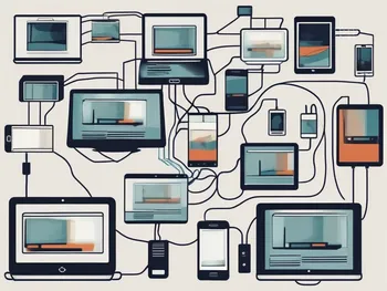 Varios dispositivos tecnológicos como computadoras