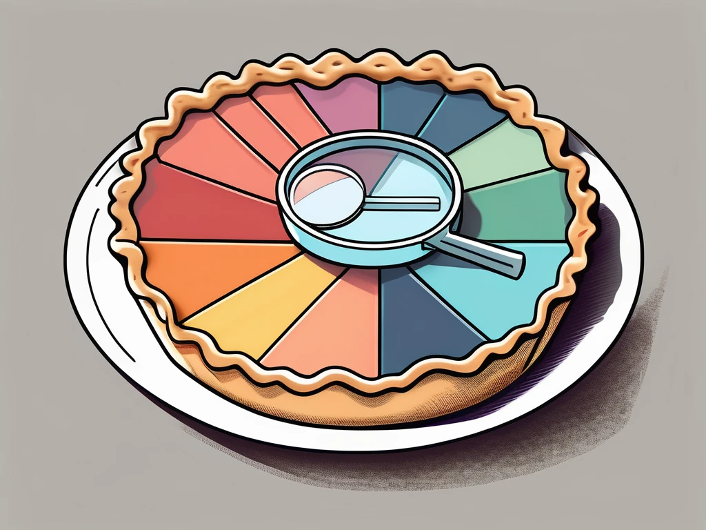 A pie divided into fractional shares