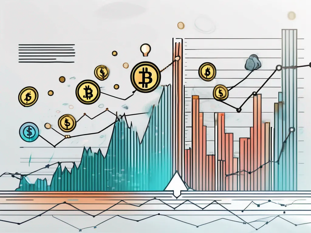 Gráficos y tablas financieras abstractas que emergen de un fondo líquido