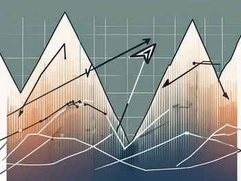 A pair of diverging arrows