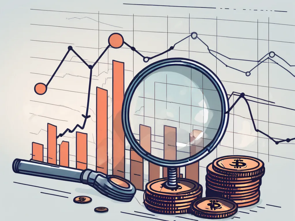 Una pila de monedas creciendo en tamaño