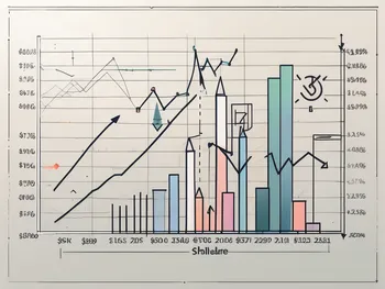 Ein aufsteigendes Diagramm mit einer hervorgehobenen Sharpe-Ratio-Linie