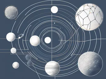 Various cryptocurrencies symbolized as different sized planets