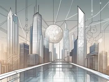 A futuristic cityscape