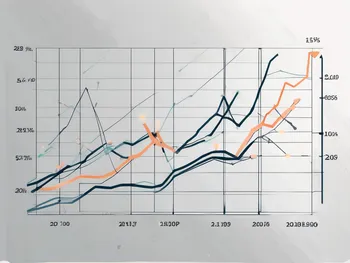 Ein Diagramm mit schwankenden Linien, die Markttrends darstellen