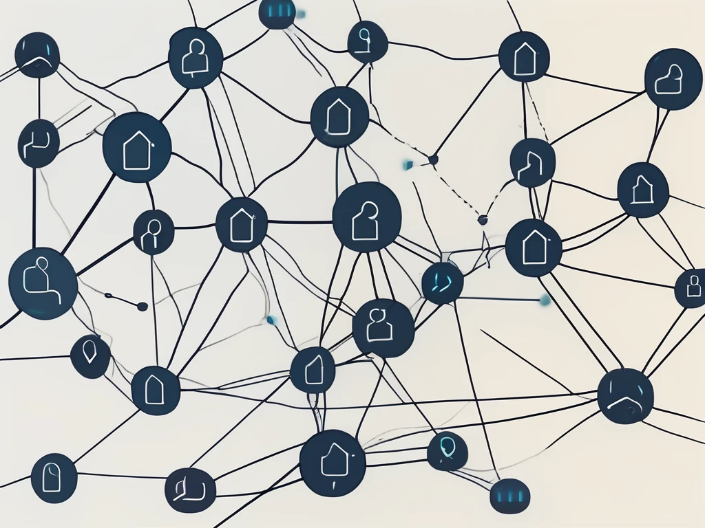 Divers nœuds interconnectés