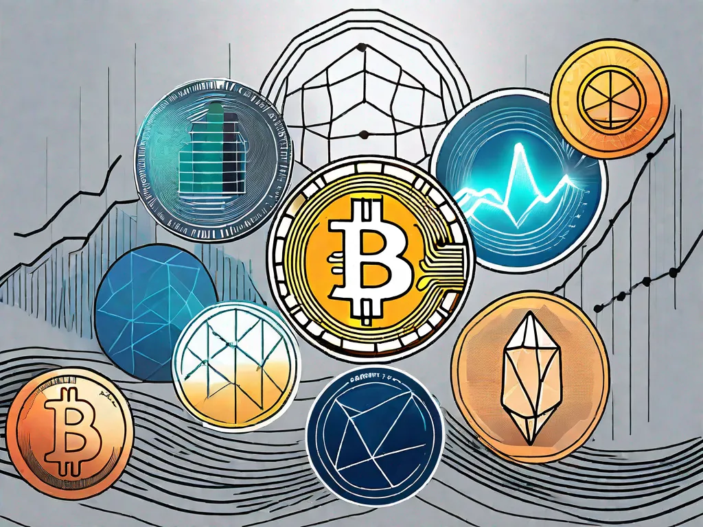 Various cryptocurrencies like bitcoin