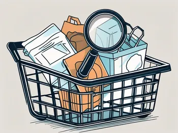 A shopping basket filled with various goods