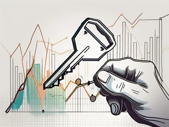 Une clé déverrouillant un graphique ou un diagramme dynamique