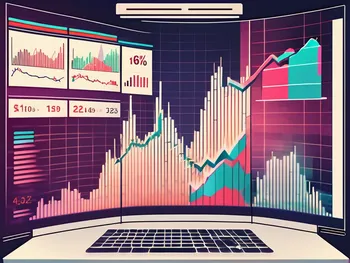 Una escena dinámica del mercado de valores que presenta una pantalla de trading digital mostrando una orden de "cumplir o cancelar" en acción