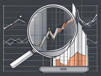 A digital screen displaying various cryptocurrency graphs with different trend lines