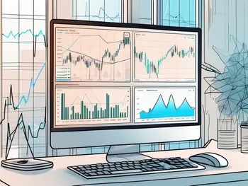 A computer screen displaying the tradingview platform interface with various trading charts and analytical tools