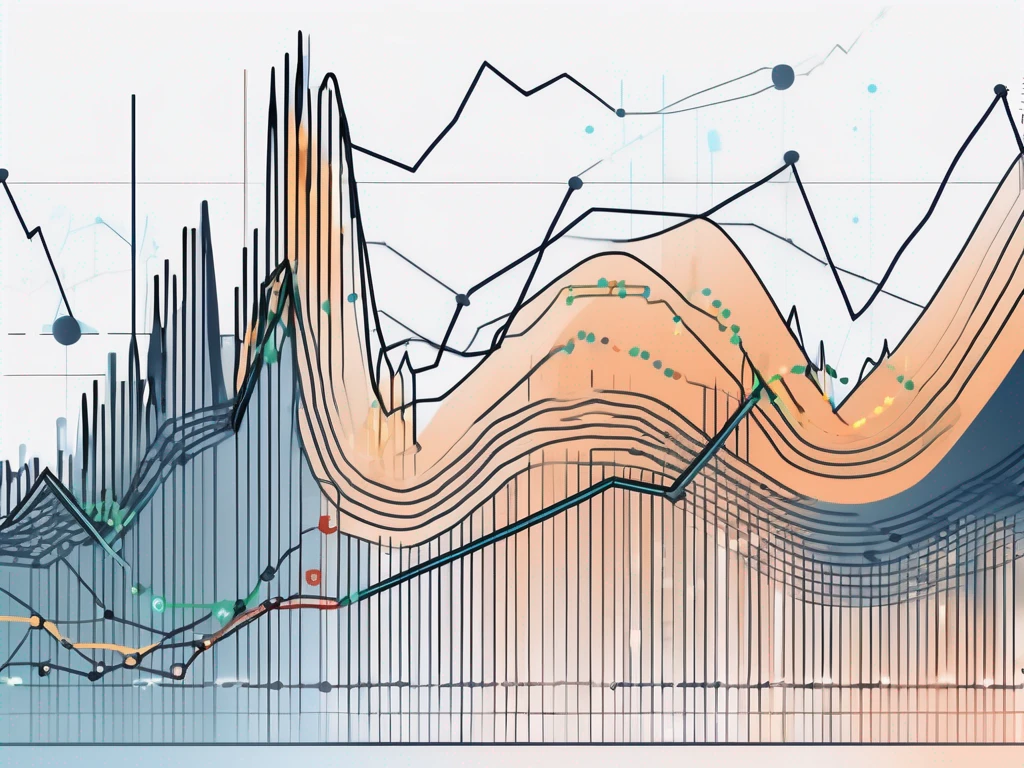 A graph with fluctuating lines and markers