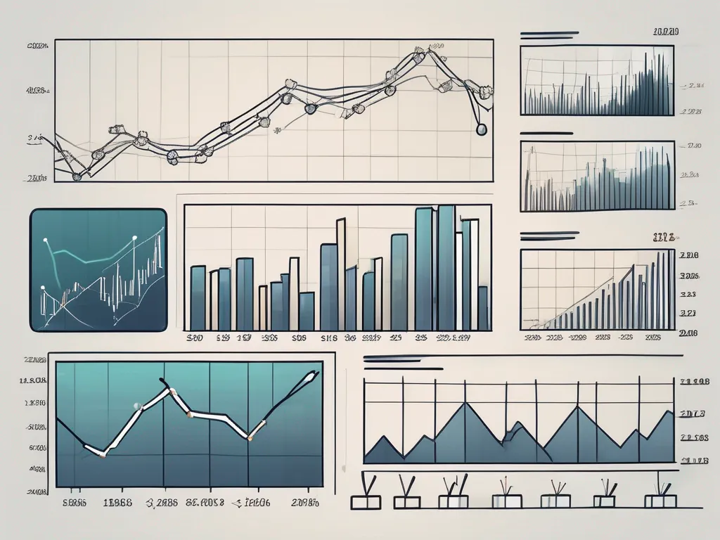 Différents indicateurs du marché boursier tels que des graphiques