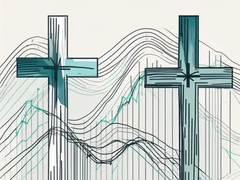 Two intersecting stock market graphs