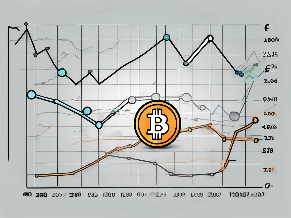 Un graphique linéaire fluctuant symbolisant les tendances du marché