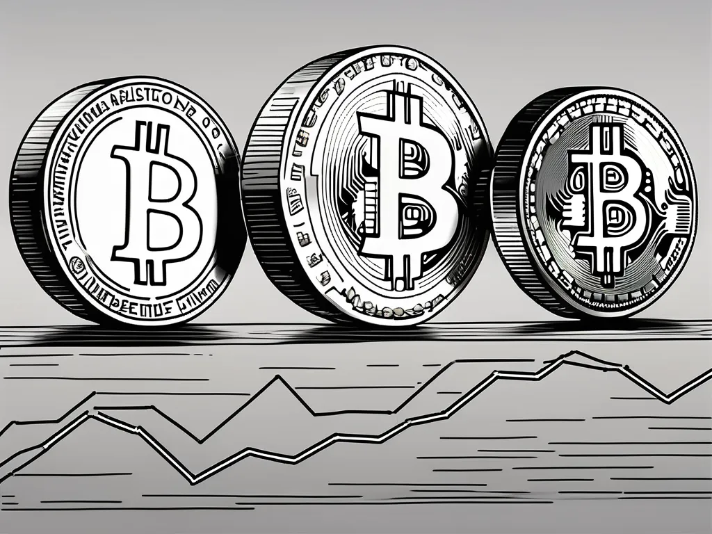 Diverses cryptomonnaies telles que le bitcoin