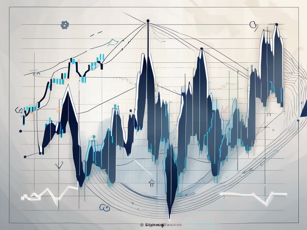 Un graphique forex dynamique avec des flèches orientées vers le haut