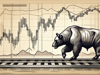 Vintage stock market charts and graphs