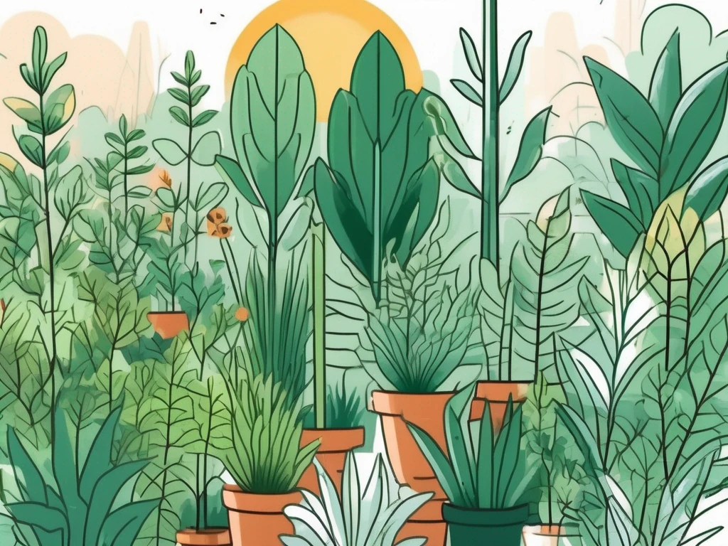 Un jardín exuberante lleno de diversas plantas que representan diferentes inversiones