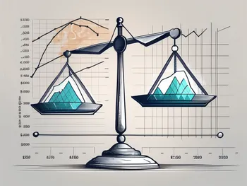 A pair of scales balancing a physical ethereum coin and a document titled 'etf approval'