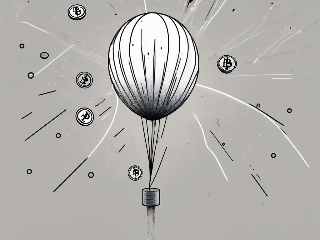 Une cryptomonnaie qui est gonflée comme un ballon puis éclate soudainement