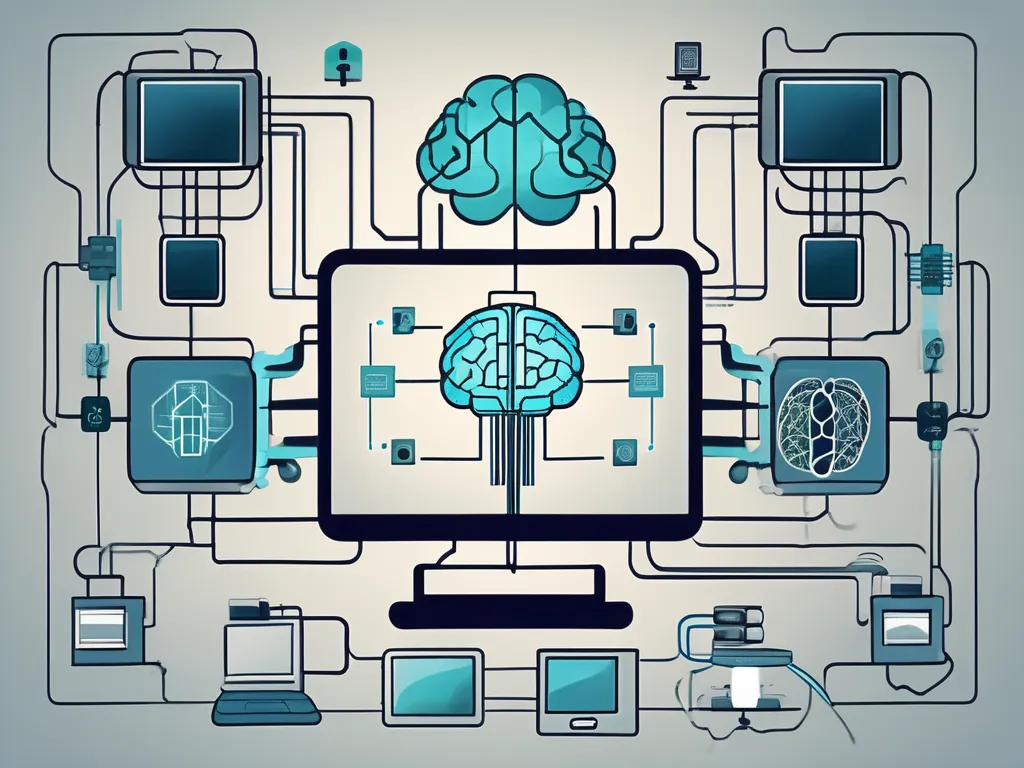 Verschiedene technologische Geräte wie Computer