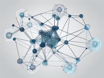 A digital structure made up of interconnected nodes