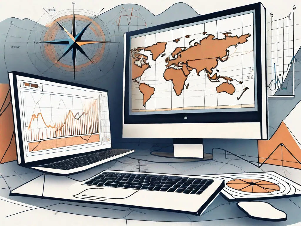 Una variedad de herramientas de trading como gráficos