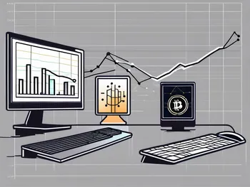 Ein Computerbildschirm, der ein Diagramm darstellt, das das DCA (Dollar-Cost-Averaging) bei Krypto-Investitionen zeigt.