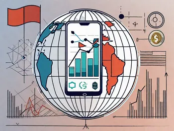 Ein Smartphone zeigt verschiedene Aktienmarkt-Charts und -Graphen an.