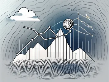 A fluctuating graph line representing a crypto market