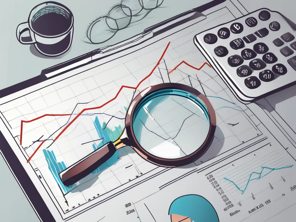 Un gráfico del mercado de valores con una notable brecha a la baja