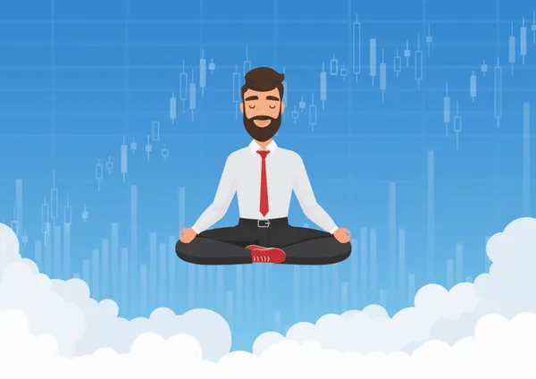 Trader meditando sobre gráficos