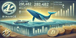 News Article Image Litecoin-Wal zieht 20 Millionen US-Dollar von Binance ab