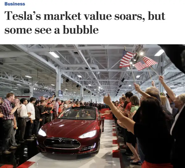 Acciones de Tesla en las noticias